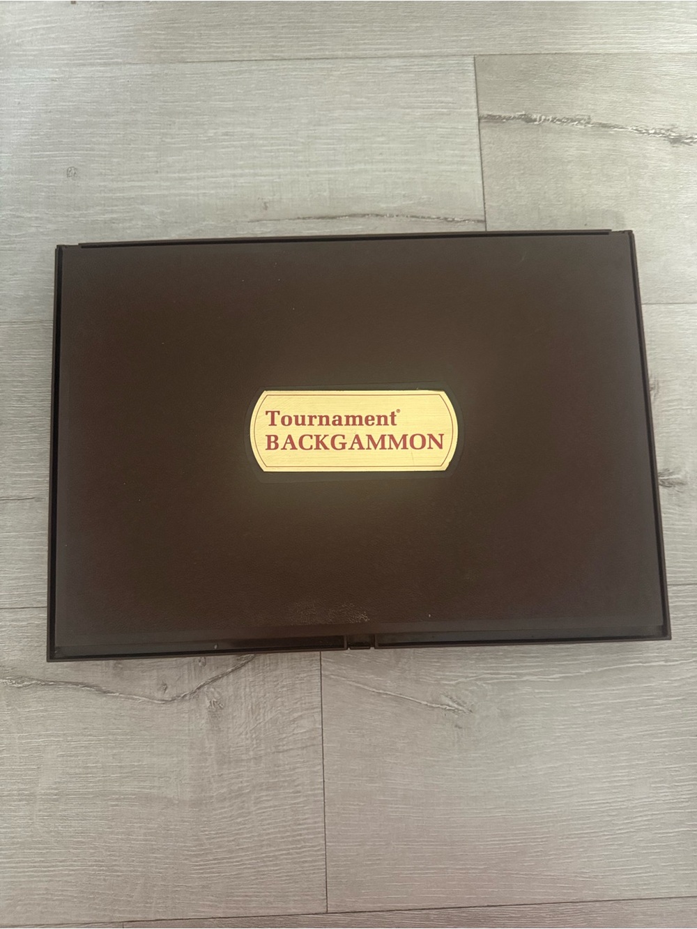 Tournament Backgammon Set - Brown Case